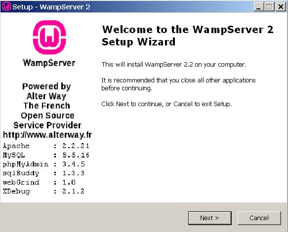 Installing Wamp Server Free Download Programs